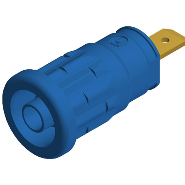 Tootefoto - Sks Hirschmann Sep 2610 F4,8 Safety Jack Socket Socket, Vertical Vertical Pin Diameter: 4 Mm Blue 1 Pc(S)