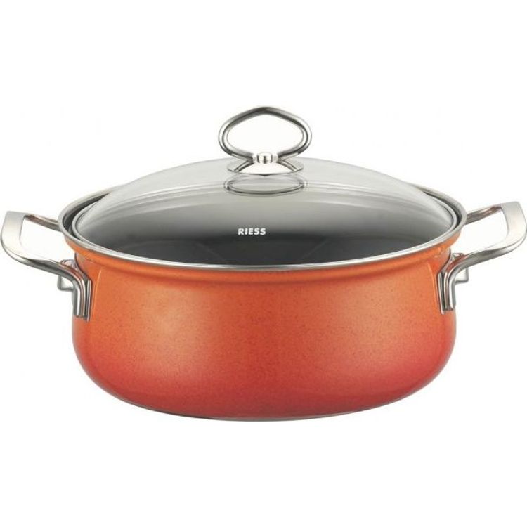 Tootefoto - Riess Casserole Riess low 16cm Corall