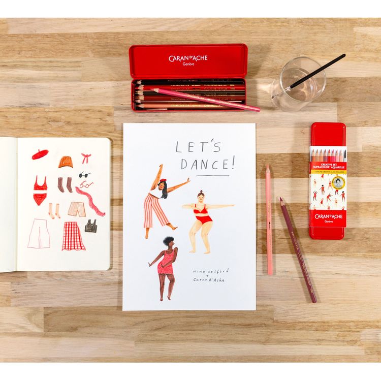 Tootefoto - Caran d`Arche Kredki CARAN D'ACHE Supracolor Nina Cosford, 12 szt., w pude ku, mix kolor w