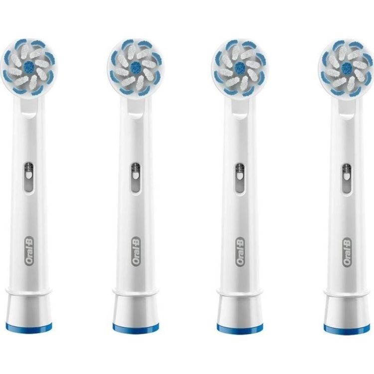 Tootefoto - Oral-B Sensitive Clean 80339545 hambaharjaotsik 4 tk Valge