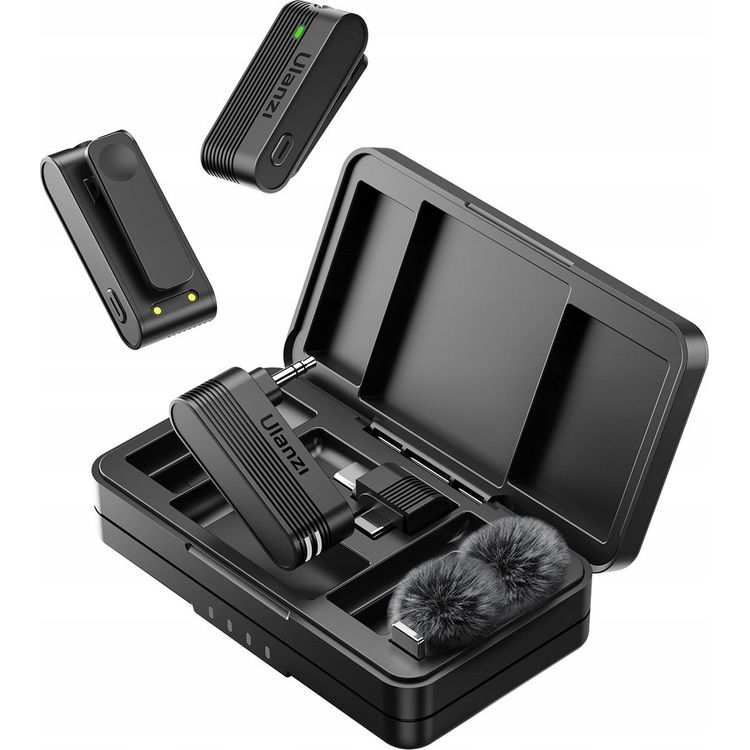 Tootefoto - Ulanzi mikrofoni juhtmeta mikrofon USB-C-t pi USB-c ja minipistikuga 3,5 mm / Ulanzi A100