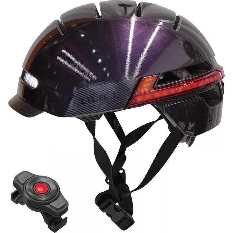 Tootefoto - Livall Neo Smart Bluetooth City Helmet LED/SOS, lilla, suurus L (BH51M)