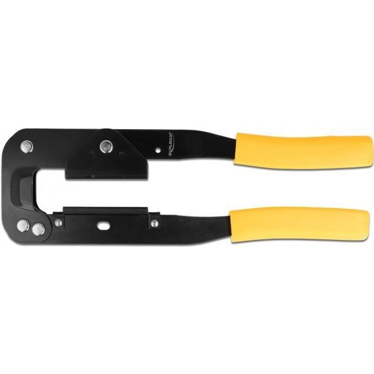 Tootefoto - DeLOCK 86830 kaablitangid Kinnituspress Must, Kollane