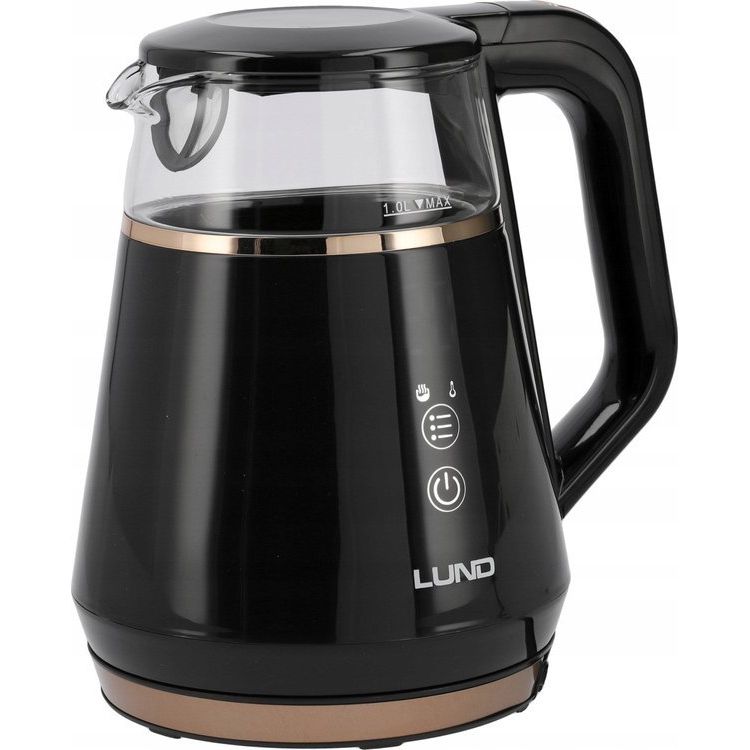 Tootefoto - LUND ELECTRIC KETTLE 1L TEMP. REG. BLACK