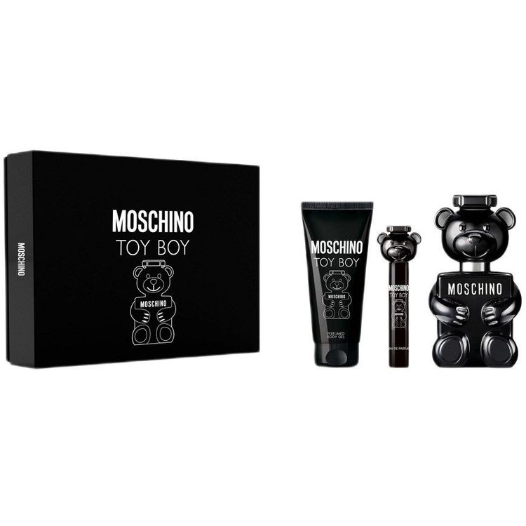 Tootefoto - SET MOSCHINO Toy Boy EDP spray 100ml + SHOWER GEL 100ml + MINIATURA EDP spray 10ml