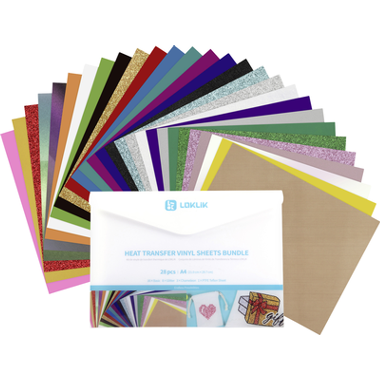 Tootefoto - Loklik Heat Transfer Vinyl Material Bundle Design Set