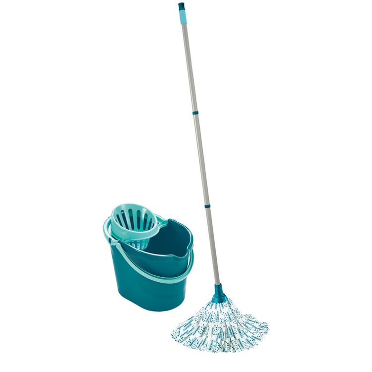 Tootefoto - Leifheit 56792 mop Metal, Plastic, Viscose Turquoise, White