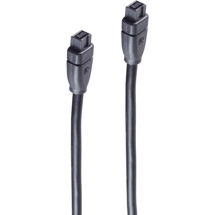 Tootefoto - shiverpeaks BS77301 firewire-kaabel 1 m 9-p Must