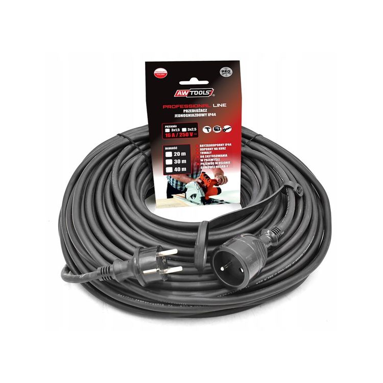 Tootefoto - AWTOOLS PROFESSIONAL EXTENSION CABLE 20m 3x1.5mm /IP44 16A/4000W