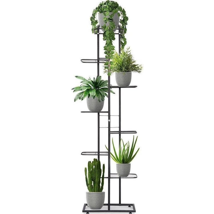 Tootefoto - Vilde 8-astmeline lillepeenar musta metallpottide jaoks 153 cm