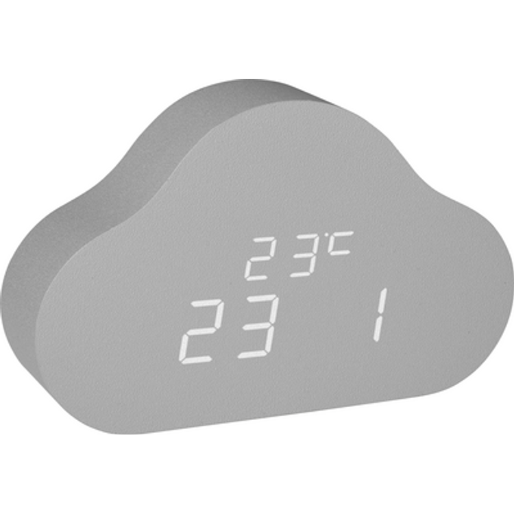 Tootefoto - Tfa Dostmann 60.2040.15 Quartz Childrens Alarm Clock Grey Alarm Times 1