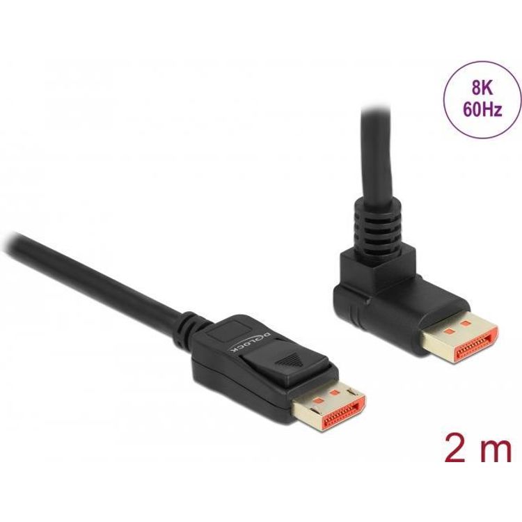 Tootefoto - DeLOCK 87055 DisplayPort-kaabel 2 m Must