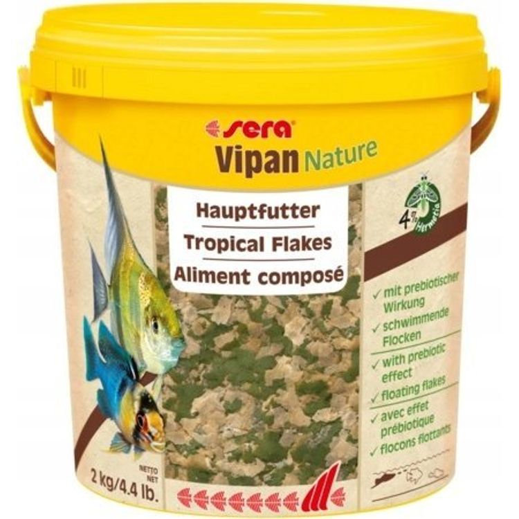 Tootefoto - Sera Vipan Nature Large Flakes 10 l, suured helbed - esmaklassiline toit