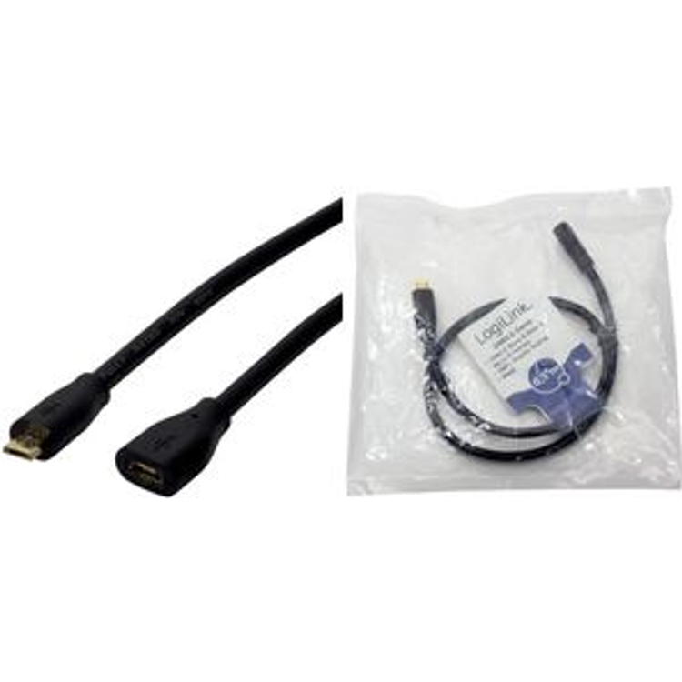 Tootefoto - LogiLink CU0123 USB-kaabel 2 m USB 2.0 Micro-USB B Must