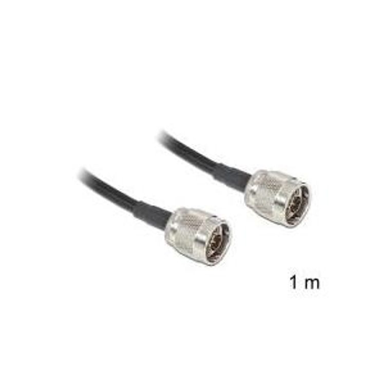 Tootefoto - DeLOCK 88680 koaksiaalkaabel 1 m Must