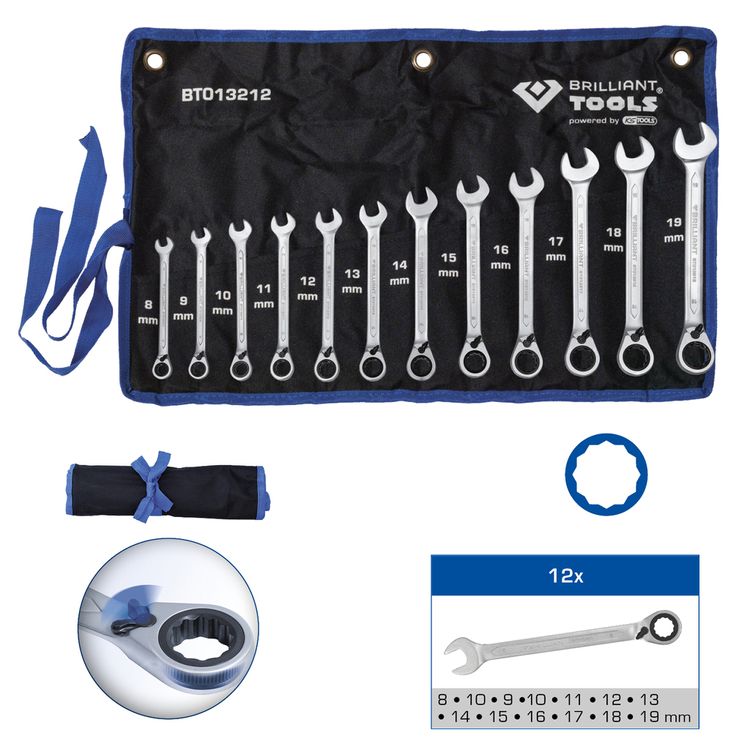 Tootefoto - Brilliant Tools BT013212 kombineeritud mutriv ti