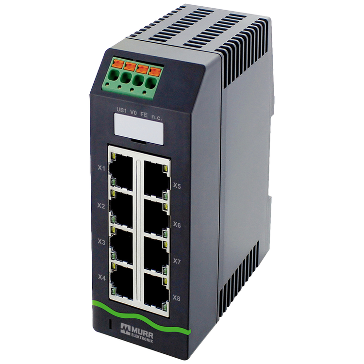 Tootefoto - Murr Elektronik 58812 Network Rj45 Switch 8 Ports