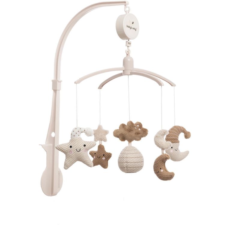 Tootefoto - Ainult beebidele m eldud muusikaline karussell 0+ Heaven clay/ Soe linane BO-814.023.060.50 (8720791359300)