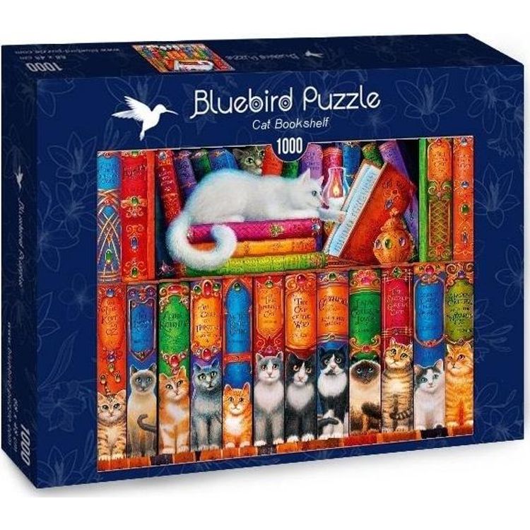 Tootefoto - Bluebird Puzzle Puzzle 1000 Cat Library