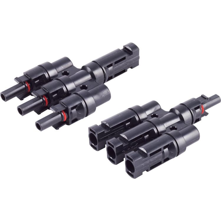 Tootefoto - S/CONN maximum connectivity PV4 T-Adapter Set, 3/1, IP68, 1.5kV, schwarz (02-21013)