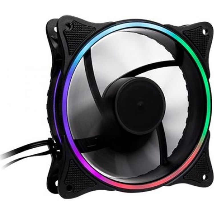 Tootefoto - Inter-Tech 888860272 arvuti jahutuss steem Universaalne Ventilaator 12 cm Must 1 tk