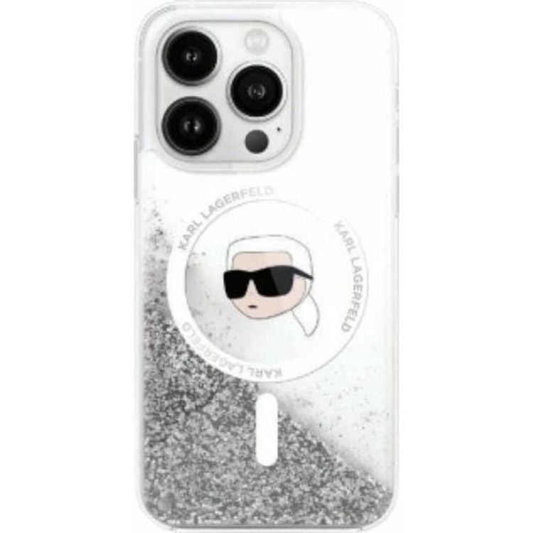 Tootefoto - Karl Lagerfeld Karl Lagerfeld KLHMP16LGKISGH iPhone 16 Pro 6.3 "HardCase l bipaistev vedel glitter Karl Head Magsafe