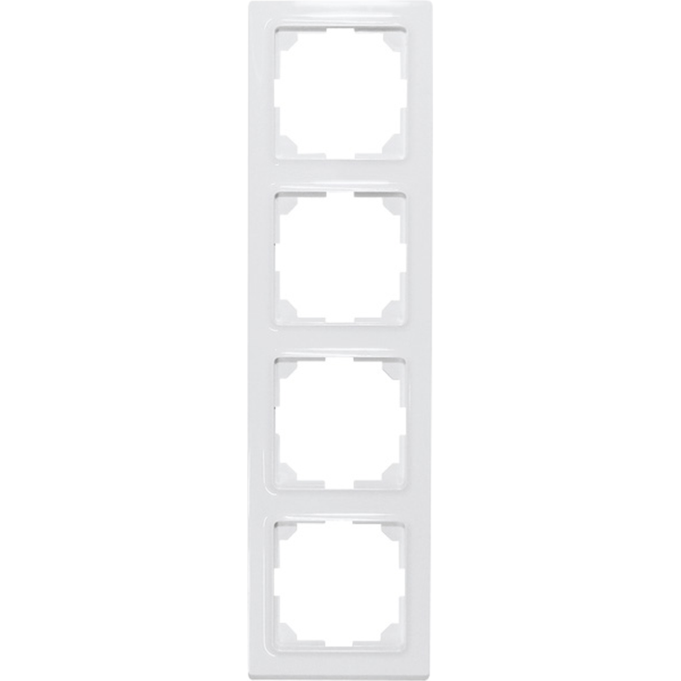 Tootefoto - Eltako 4-fach-Universalrahmen reinwei gl nzend R4UE55-wg (30055826)
