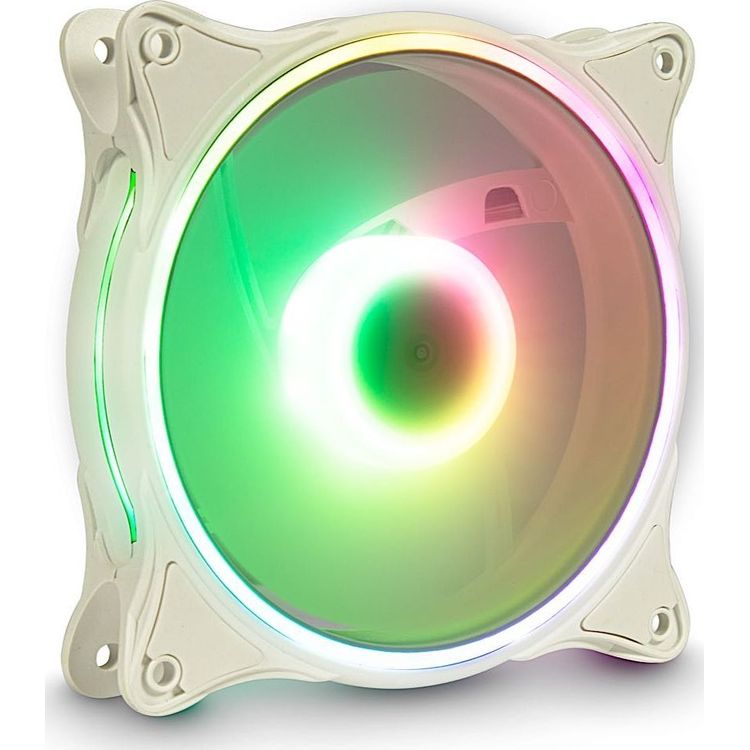 Tootefoto - Inter-Tech Argus L-12025W Arvuti korpus Ventilaator 12 cm Valge 1 tk