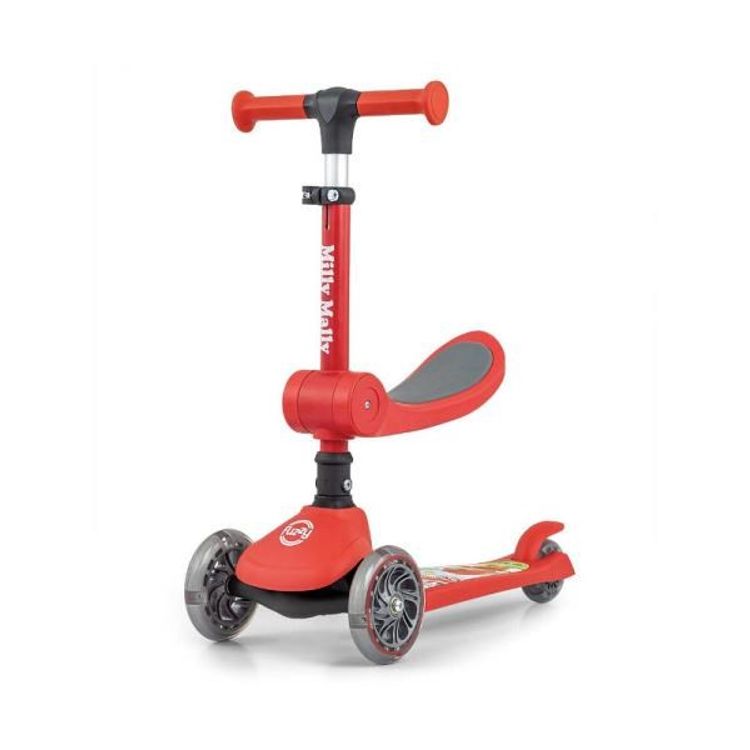 Tootefoto - Kids Tricycle Scooter Fuzzy Red Milly Mally