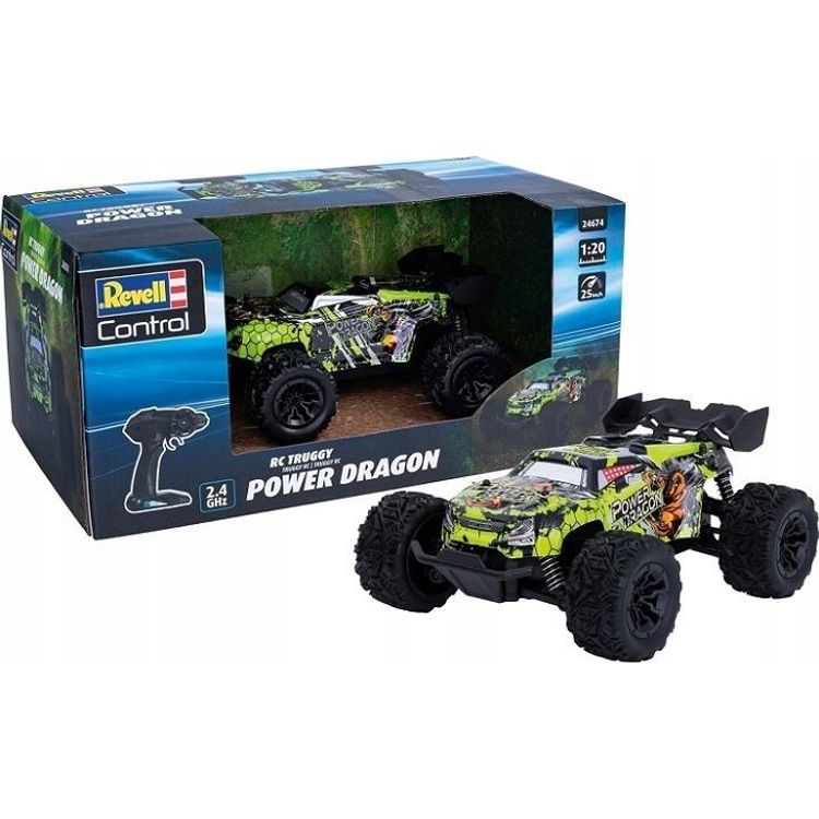 Tootefoto - Revell 24674 Power Dragon 1 20 RC Einsteiger Modellauto Elektro Buggy (24674)