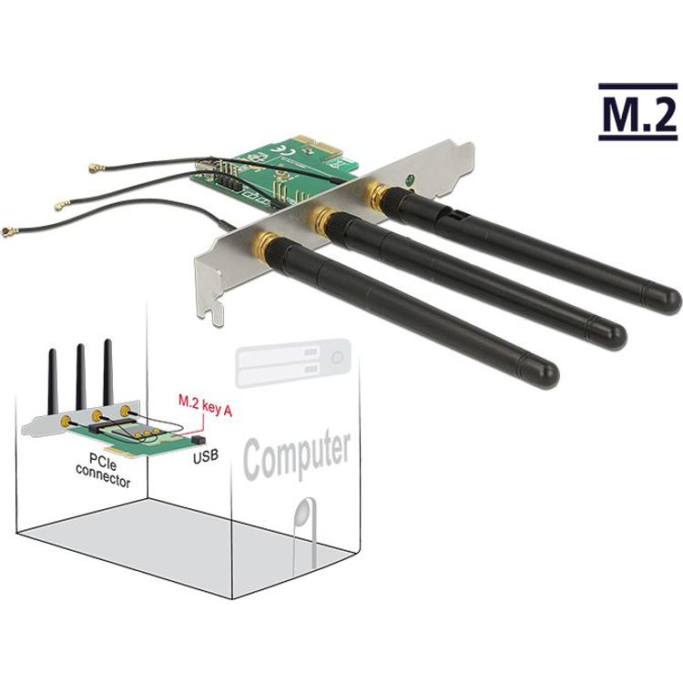 Tootefoto - DeLOCK 89568 liidesekaart/adapter Sisemine M.2