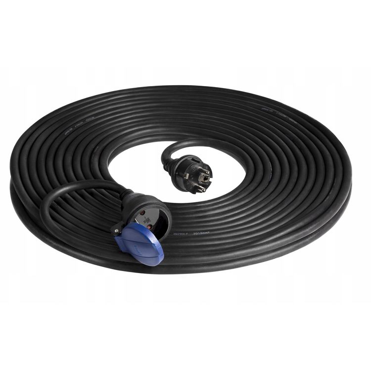 Tootefoto - Przed u acz warsztatowy bryzgoszczelny IP44, 1x2P+Z 20m,kabel gumowy olejoodporny H07RN-F 3x1,5mm?, 230VAC/16A