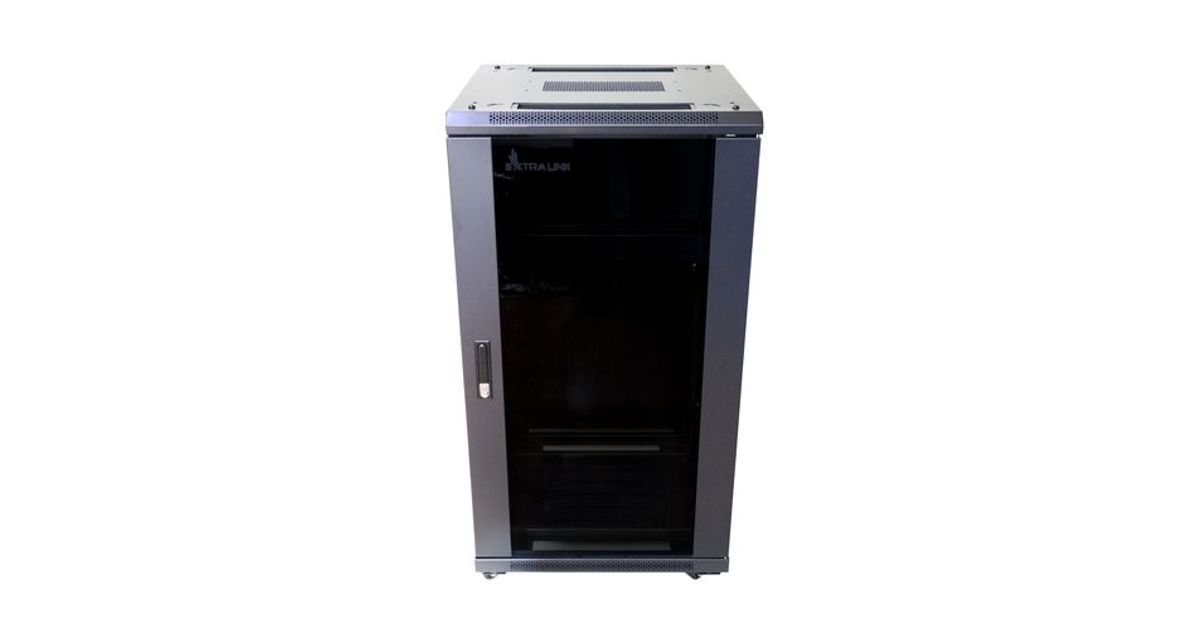 Extralink EX.14749 rack cabinet 27U Freestanding rack Black - Cabinets ...