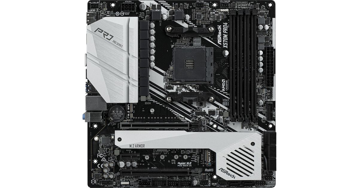 Asrock X570M Pro4 AMD X570 Socket AM4 micro ATX - Motherboards 