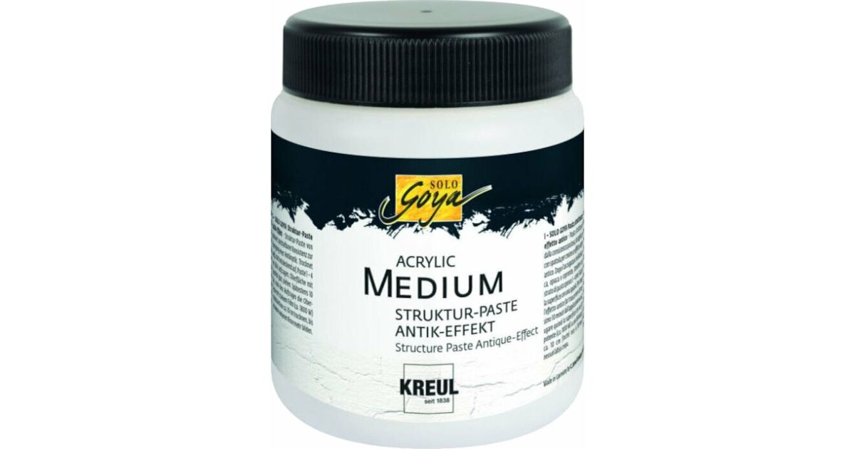 KREUL 85931 - Solo Goya Acrylic Medium Set, avec 8 pâtes de Structure en Tubes de 20 ML, kit de démarrage pour des projets artistiques Simples en 3D KREUL 85931 - Solo Goya Acrylic Medium Set, avec 8 pâtes de Structure en Tubes de 20 ML, kit de démarrage pour des projets artistiques Simples en 3D