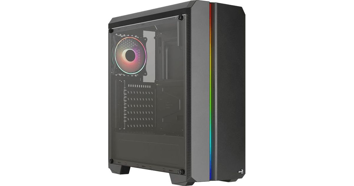 Aerocool GENESISV2BK Caja PC ATX Panel Frontal LED ARGB Ventilador ARGB  12cm Negro, Cajas de torre negro, PC, Negro, ATX, micro ATX, Mini-ITX, ABS,  SPCC, 15,5 cm, 38 cm