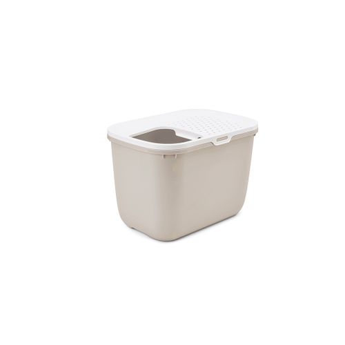 Savic Hop in Cat Top entry litter box Beige, White Pet beds Cats
