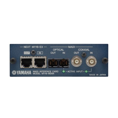 Yamaha MY16MD64 MADI Interfac Card, 16Kanal, 2x RJ45, 2x BNC, 2x