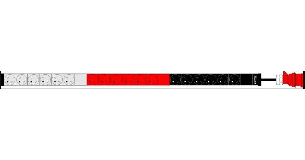 3x / 6x Power Strip With Selectable Connector – 1.4m / 3m Cable, Child Safety, On/Off Switch (German Plug)
