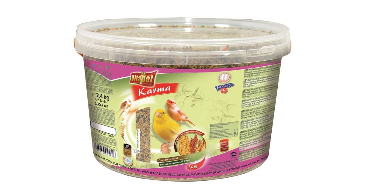 Vitapol ZVP-2561 lemmikkilinnunruoka 2,4 kg - Ruoka - Linnut -  Lemmikkieläinten tuotteet - MT Shop