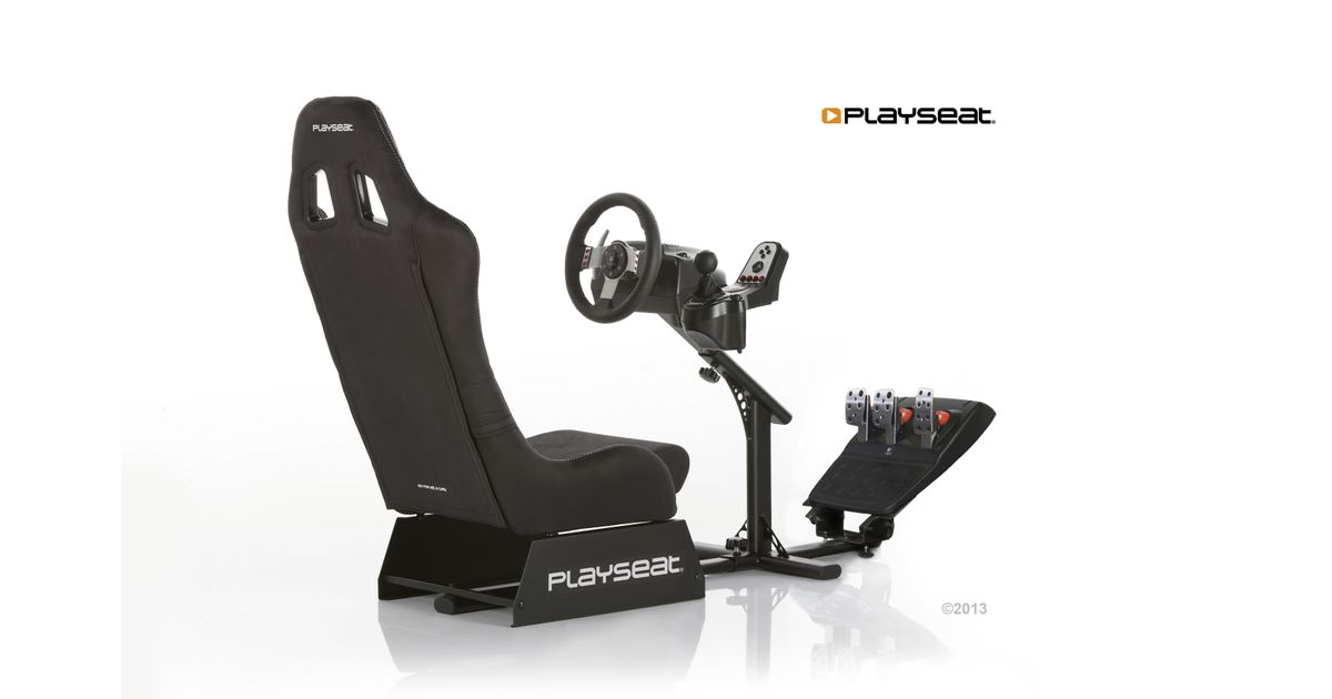 Playseat Evolution Alcantara Universal gaming chair Padded seat Black -  Gaming chairs - Furniture - Gaming - MT Shop