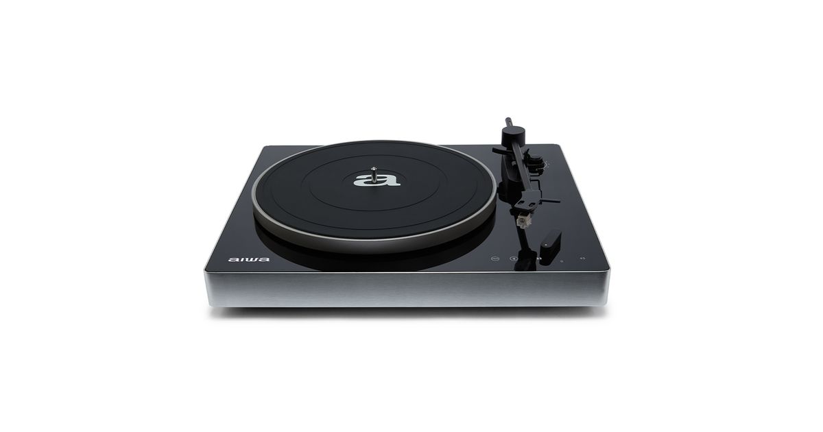 Aiwa APX-680BT audio turntable Belt-drive audio turntable Black - MT Shop