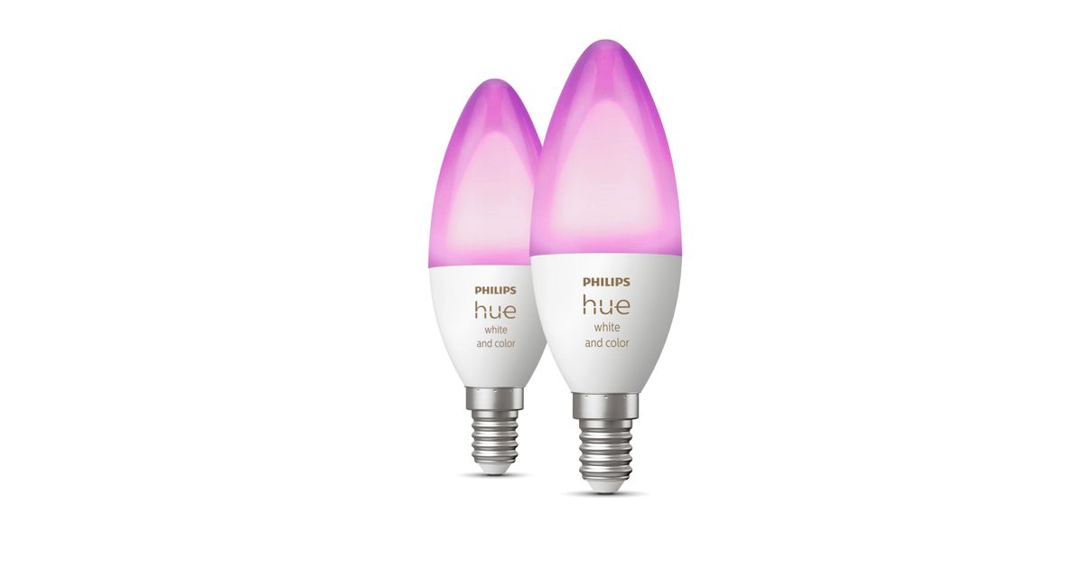 Pack Doble E14 HUE Color Philips