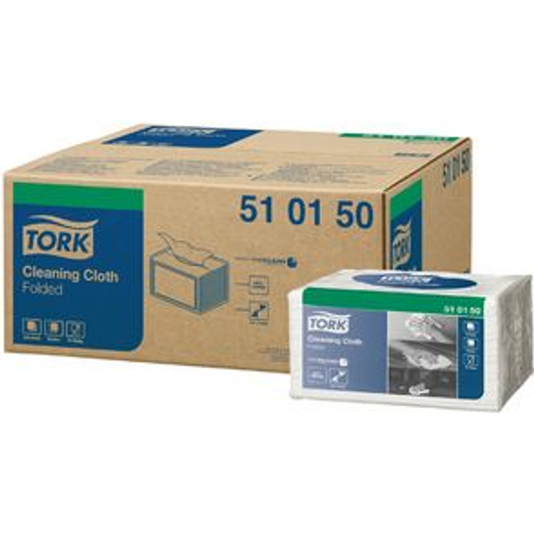 Tootefoto - Tork 510150 puhastuslapp Paber Valge 55 tk