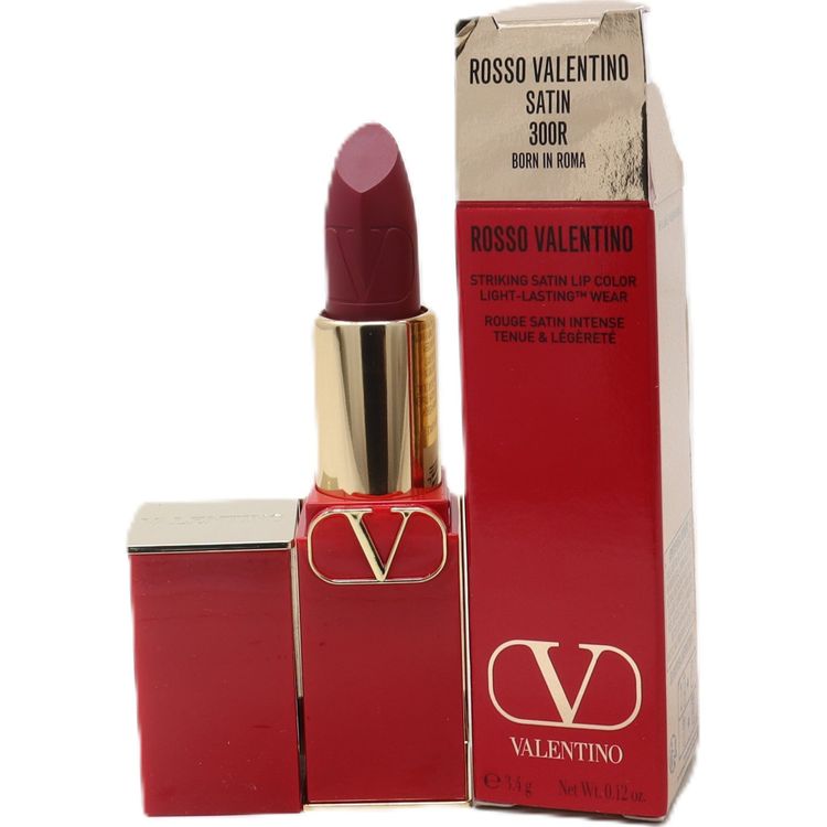 Tootefoto - Valentino Valentino, Rosso, satiinviimistlus, kreemjas huulepulk, 300R, korduvt idetav, 3,5 g naistele