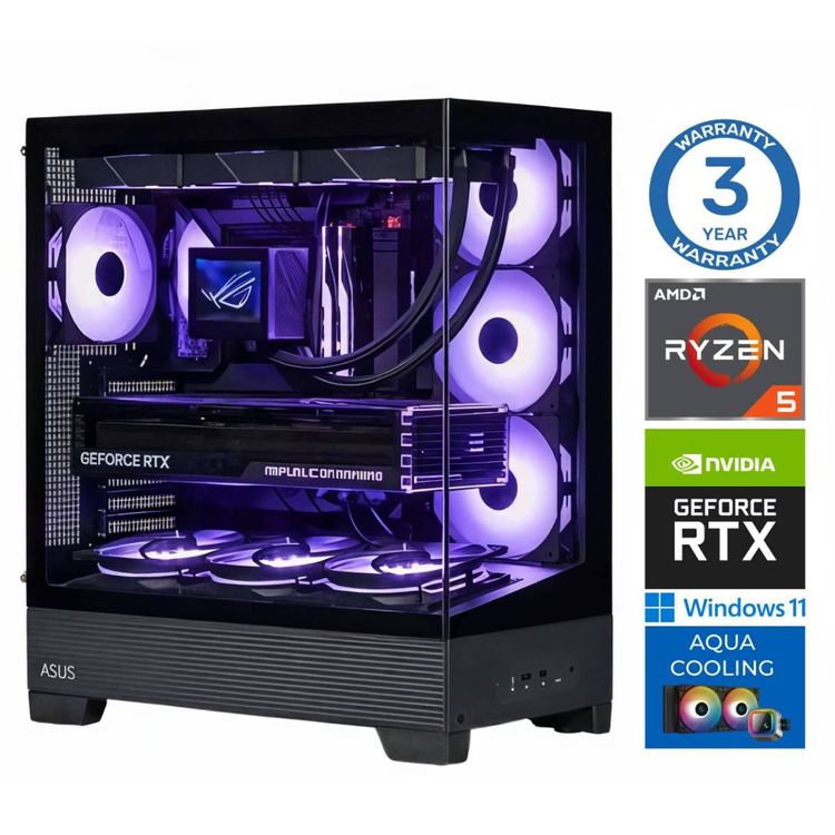 Tootefoto - INTOP AQUA Ryzen 5 7600X 32GB DDR5 1TB SSD M.2 NVME+4TB RTX5070 12GB WIN11Pro