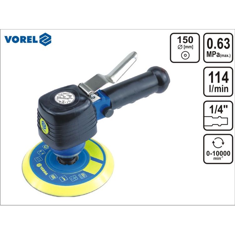 Tootefoto - Vorel szlifierka pneumatyczna mimo rodowa 150mm (81114)