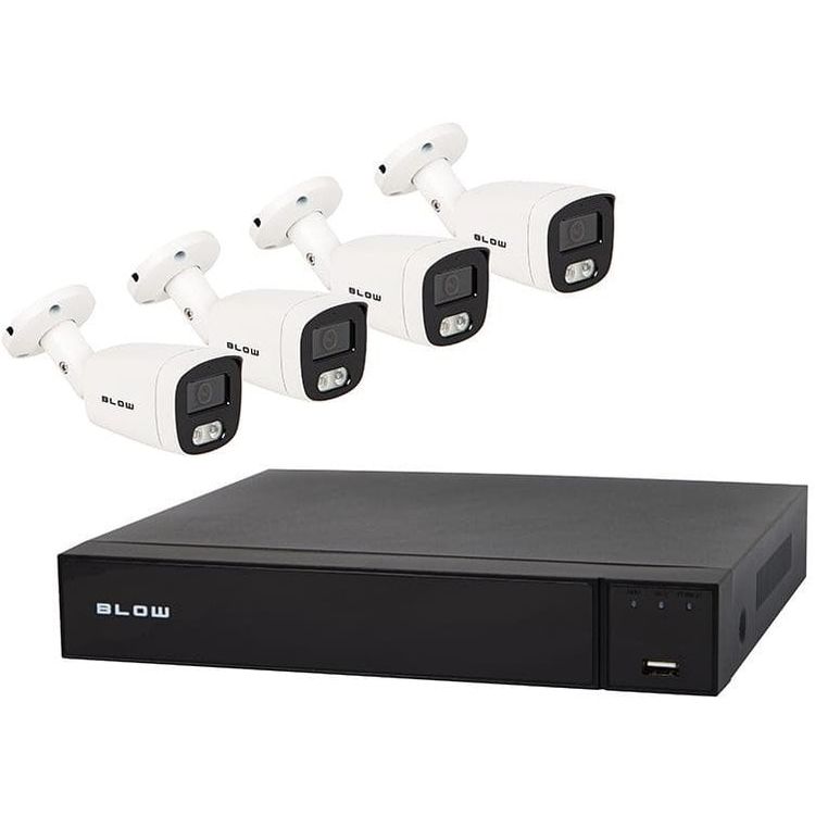 Tootefoto - Poe l k 4x8mm 2TB BL-KIE8B4/PoE/2TB 4x torukaamerad 8MP HDD2TB seirekomplekt