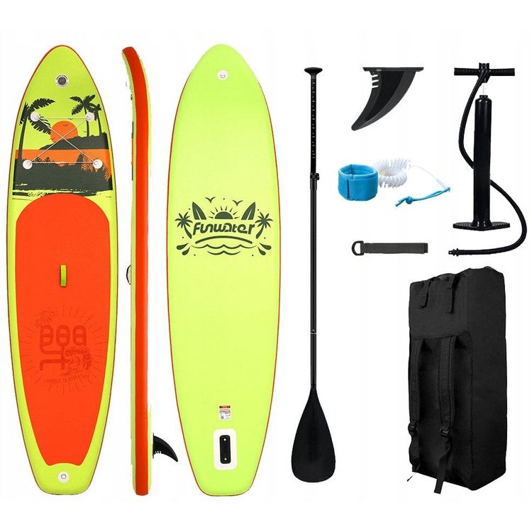 Tootefoto - SUP aerubarikomplekt 7W1 kollane kubisport 335x84x15 cm