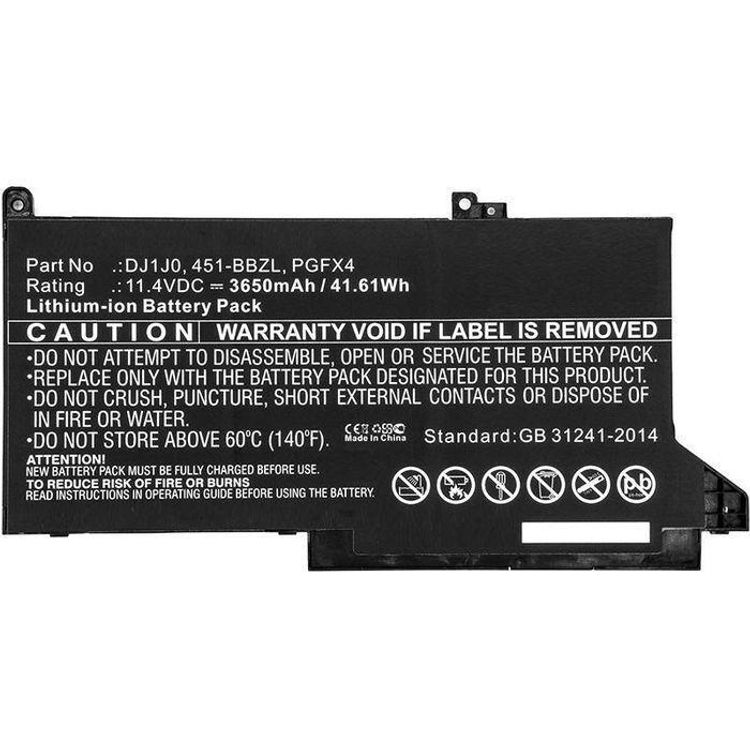 Tootefoto - CoreParts Laptop Battery 42Wh Li-ion 11.4V 3650mAh Black PGFX4 - Batterie - 3.650 mAh (PGFX4-CP)